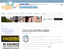 Tablet Screenshot of calculosenlinea.com